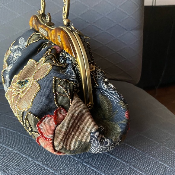 Beautiful Vintage handbag purse clutch - Picture 5 of 9